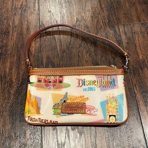 DISNEY Dooney & Bourke Disney World Retro  Slim Wristlet Retired EUC